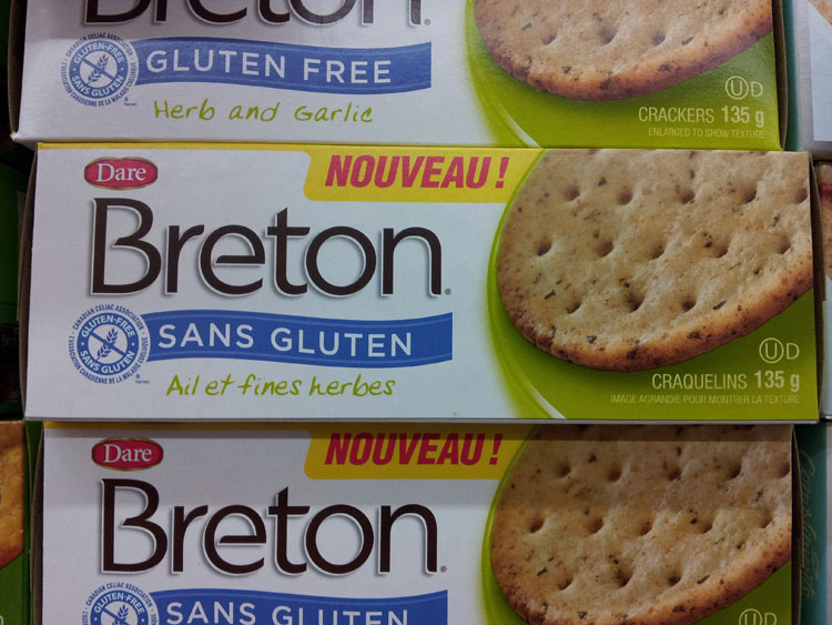 Gluten free Breton cracker - Herb and garlic